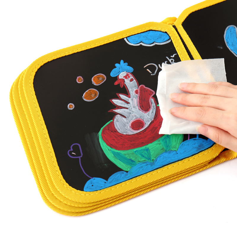 Drawing board book + coloring pens