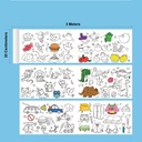 Coloring paper roll