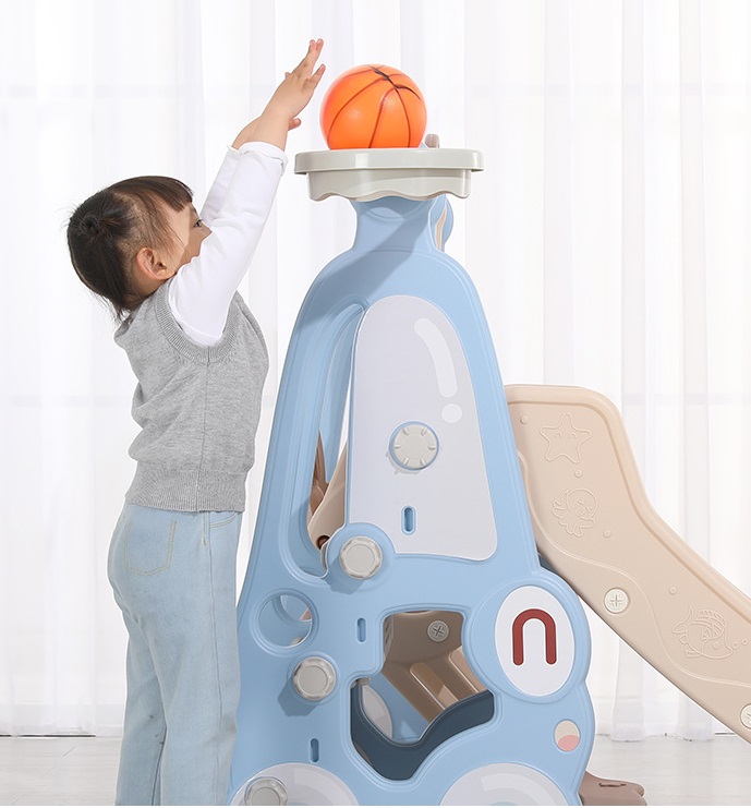 3 in 1 slider, swing & ball goal