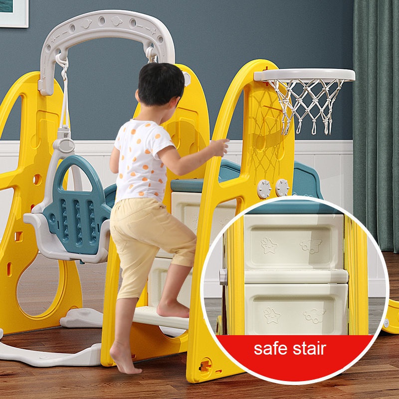 3 in 1 slider, swing & ball goal