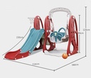 3 in 1 slider, swing & ball goal