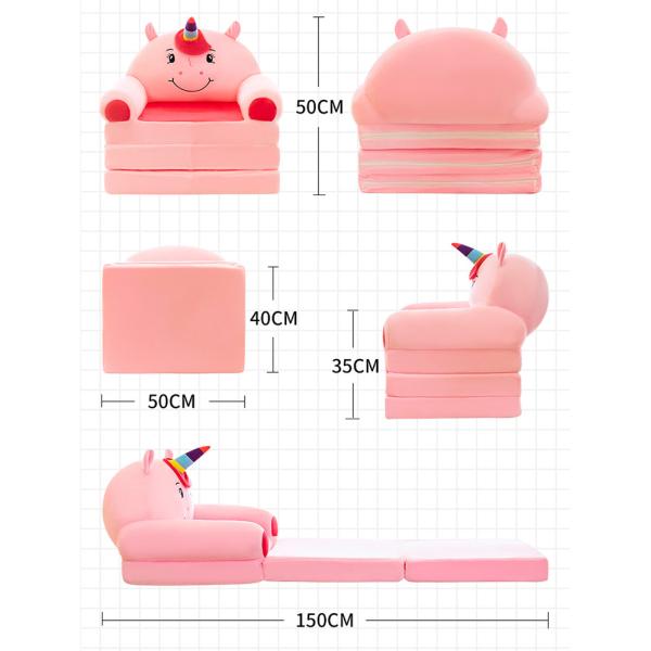 Extended Children's Folding Sofa Seat