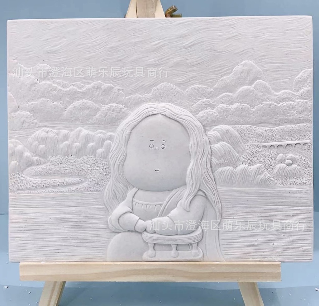 [STNR00001] 3D art gypsum painting set (Monasha)