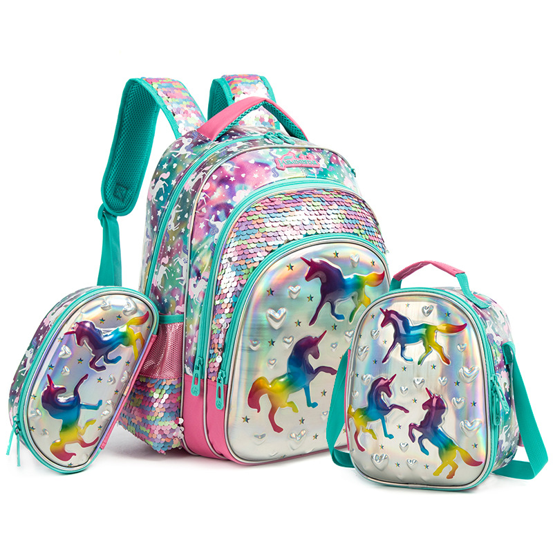School Bag Set 3D - 17 inches