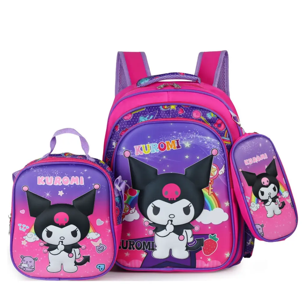 [STNR00048] School Bag Labubu & kuromi (16.5 inches) (Model4)