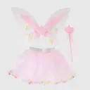 تنكري جناح الفراشة مع تنورة وعصا سحرية