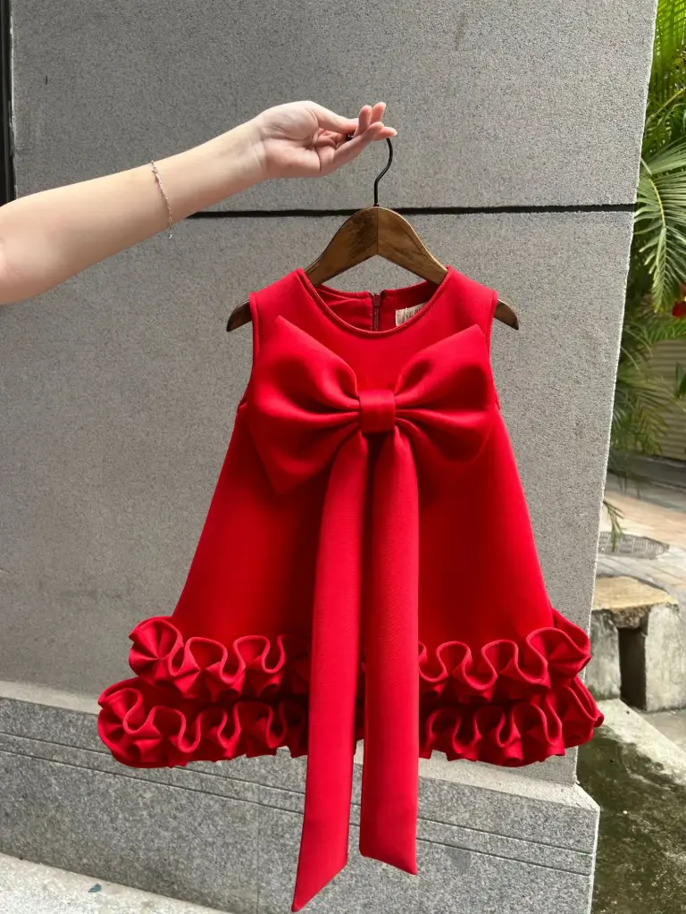 [DRES00479] Girl Dress (RED, 90)