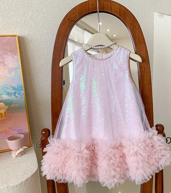 [DRES00573] Girl Dress (PINK, 90)