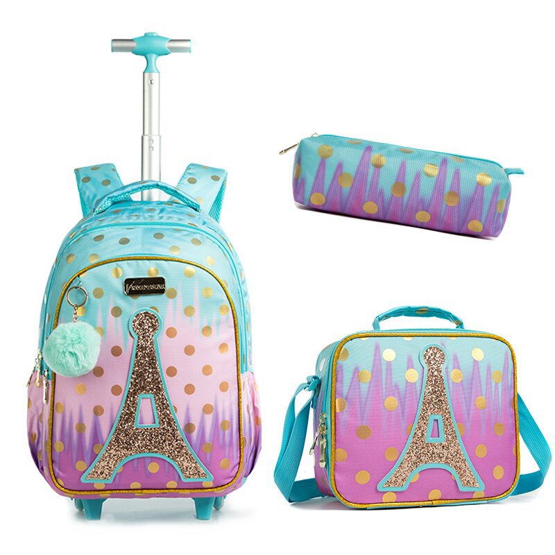 School Bag Set with trolly - 18 inches