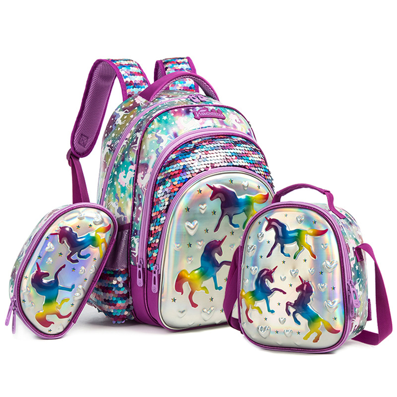 School Bag Set 3D - 17 inches