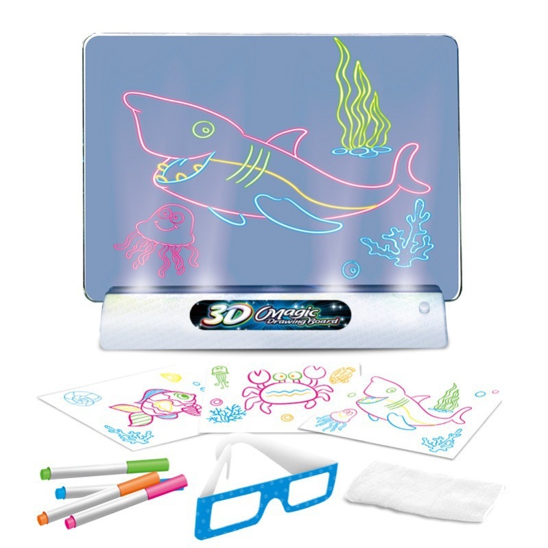[TOYS00019] 3D Fluorescent Drawing Board 